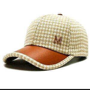 Faux leather Michael kors women's baseball cap